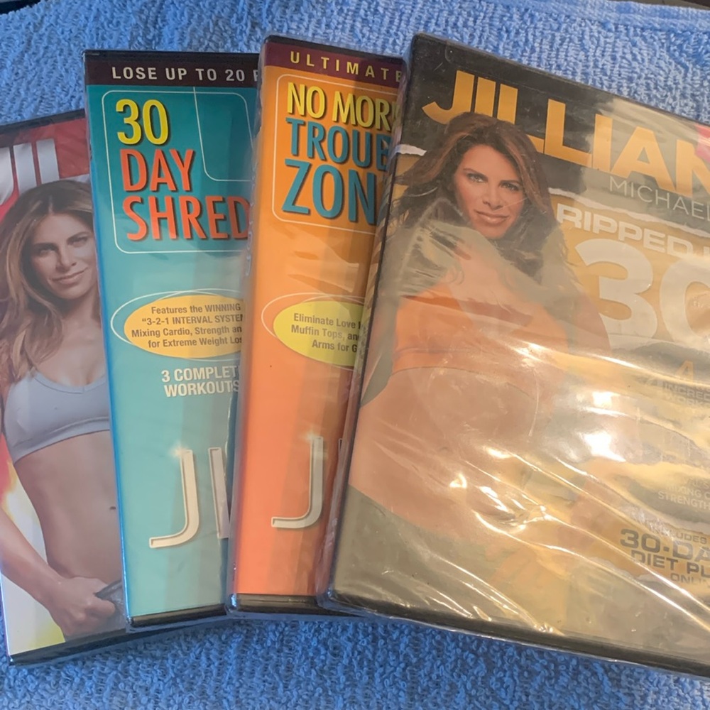 Jillian Michaels New 4 DVD Workout Lot